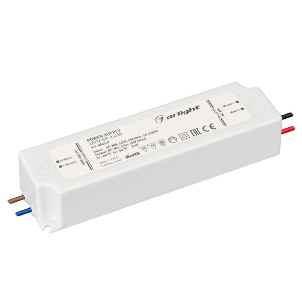 Блок питания Arlight ARPV-SP-24060 (24V, 2.5A, 60W) 040045