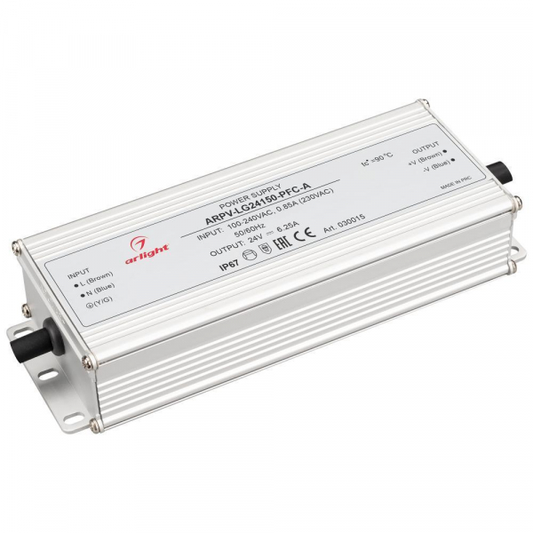 Блок питания Arlight ARPV-LG24150-PFC-A 24V 150W IP67 6,25A 030015