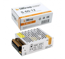 Блок питания SWG 12V 60W IP20 5A S-60-12 000142