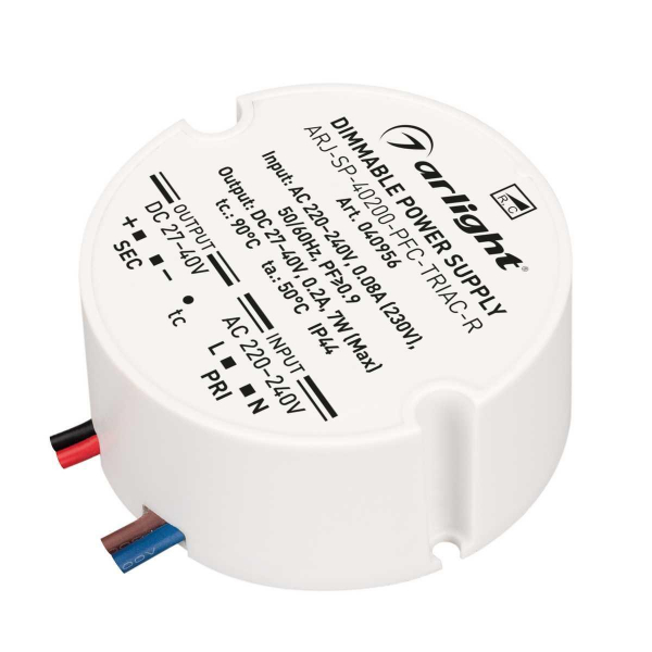 Драйвер Arlight ARJ-SP-40200-PFC-Triac-R 27-40V 7W IP44 0,2A 040956