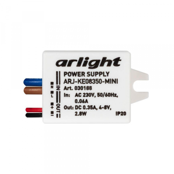 Драйвер Arlight ARJ-KE08350-Mini 4-8V 2,8W IP20 0,35A 030188