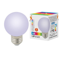 Лампа светодиодная Volpe E27 3W матовая LED-G60-3W/RGB/E27/FR/С UL-00006960