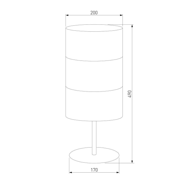 Настольная лампа TK Lighting 5058 Bogart Black