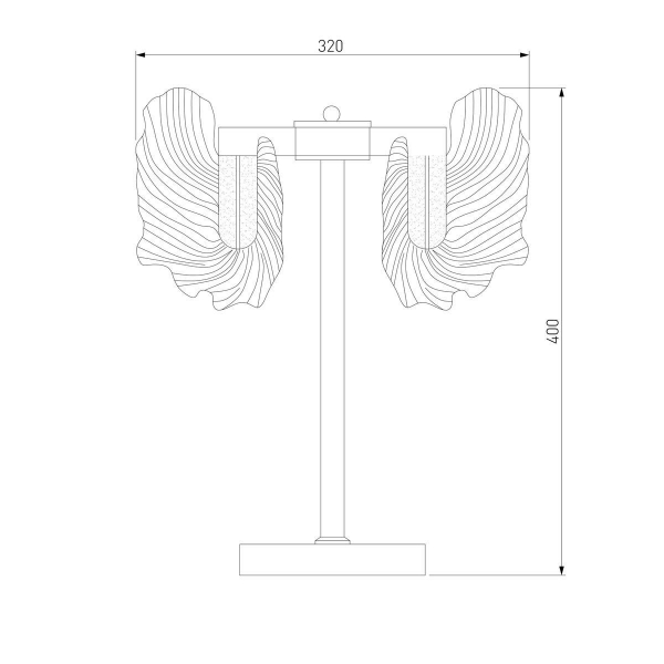 Настольная лампа Bogates Farfalla 80509/1