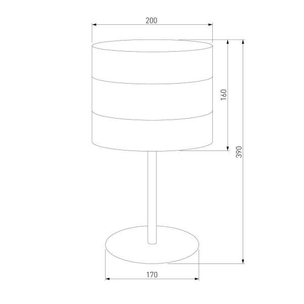 Настольная лампа TK Lighting 5054 Tago Black