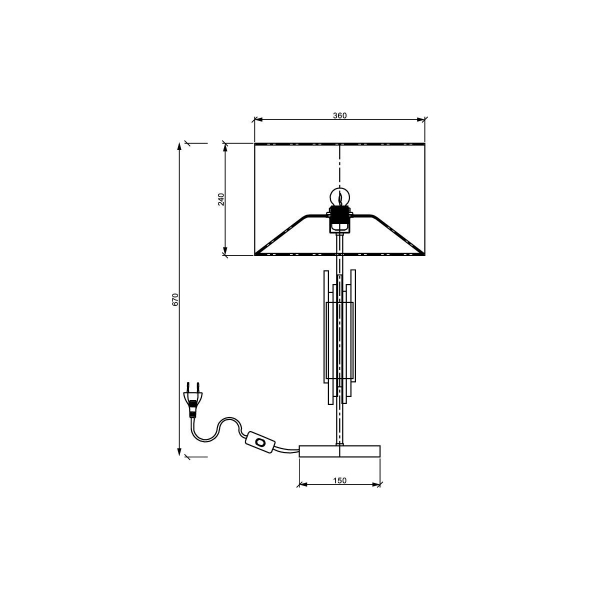 Настольная лампа Vele Luce Clarinetto VL3314N01