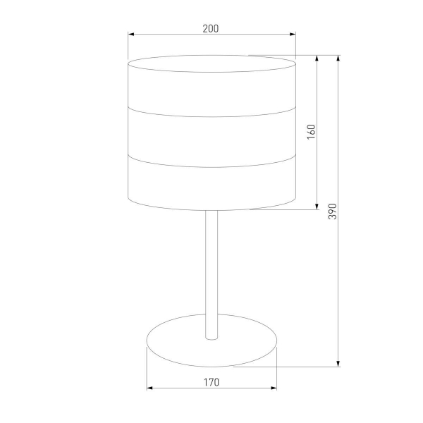 Настольная лампа TK Lighting 5054 Tago Black