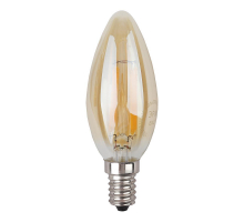 Лампа светодиодная филаментная ЭРА E14 5W 4000K золотая F-LED B35-5W-840-E14 gold Б0047032