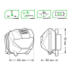 Налобный светодиодный фонарь Gauss от батареек 60х40 100 лм GF306