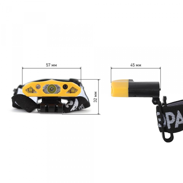 Налобный светодиодный фонарь ЭРА Практик аккумуляторный 32х57 170 лм GA-804 Б0036605