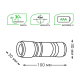 Ручной светодиодный фонарь Gauss от батареек 110х30 50 лм GF106
