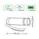 Ручной светодиодный фонарь Gauss от батареек 90х25 120 лм GF108