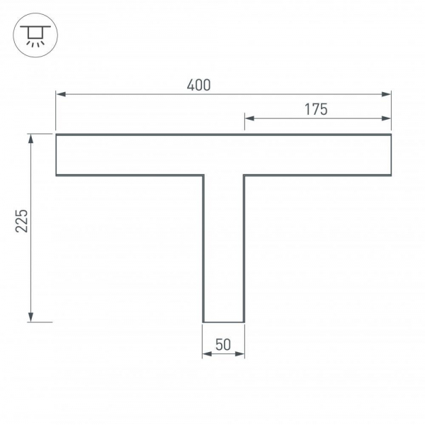 Коннектор T-образный Arlight SL-Line-5035 030117