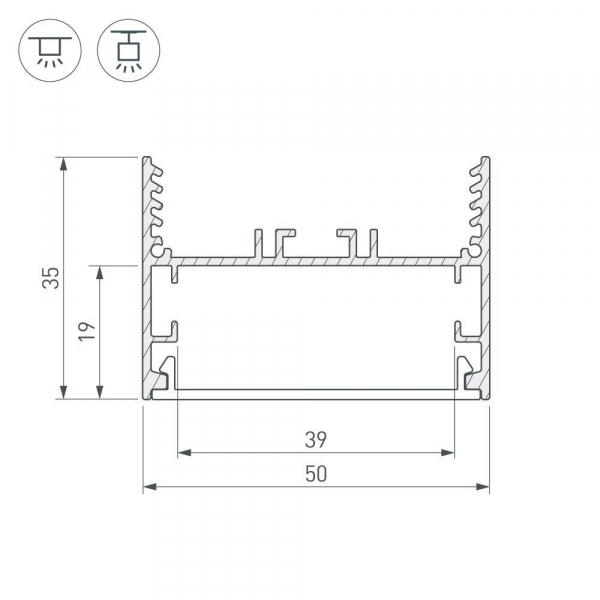 Коннектор X-образный Arlight SL-Line-5035 030118