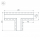 Коннектор T-образный Arlight SL-Linia55-Fantom 030133