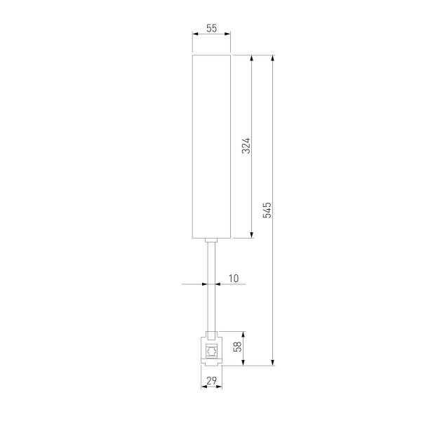 Декоративная стойка с вводом питания Elektrostandard Esthetic Magnetic 85146/00 a065442