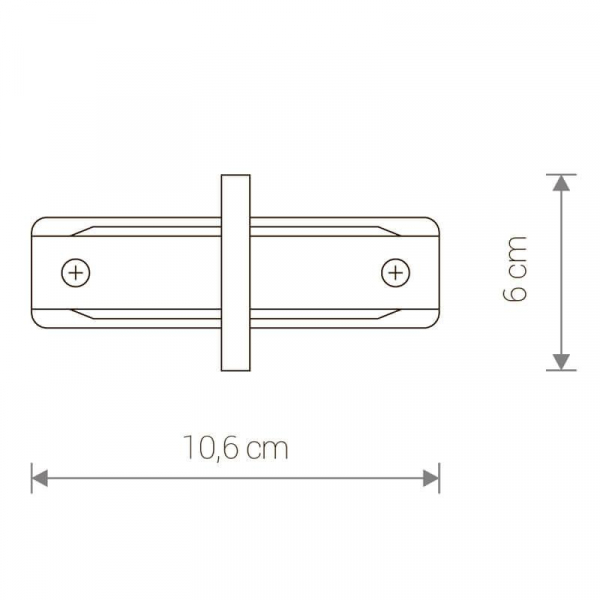 Коннектор прямой Nowodvorski Profile Recessed 8968