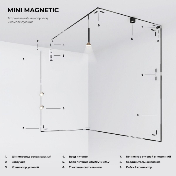 Ввод питания Elektrostandard Mini Magnetic 85172/00 a065632