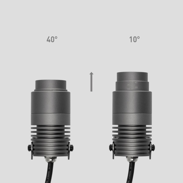 Уличный светодиодный светильник Arlight ALT-RAY-ZOOM-R52-8W Warm3000 (WH, 10-40 deg, 230V) 042676