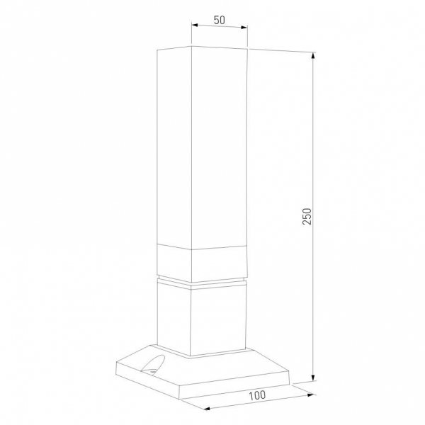 Уличный светодиодный светильник Elektrostandard 1536 Techno Led серый a052859