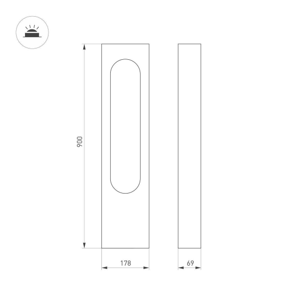 Уличный светодиодный светильник Arlight LGD-Muse-Boll-H900-12W Warm3000 037523