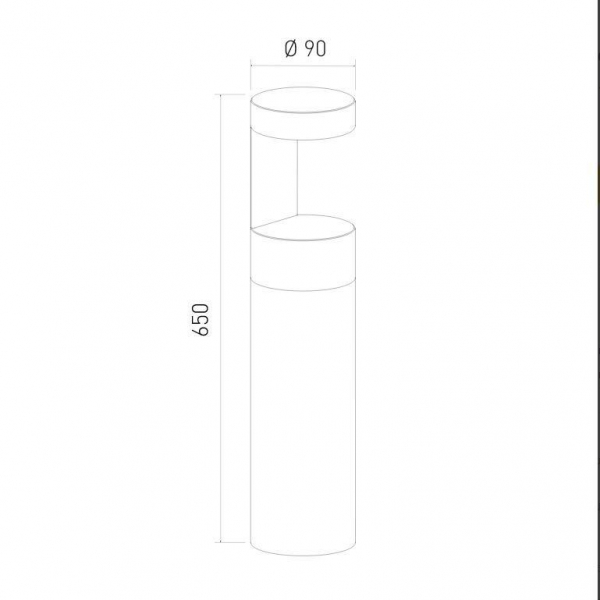 Уличный светодиодный светильник Elektrostandard Nimbus 35126/F черный a055641