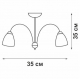 Потолочная люстра Vitaluce V3736-9/3PL