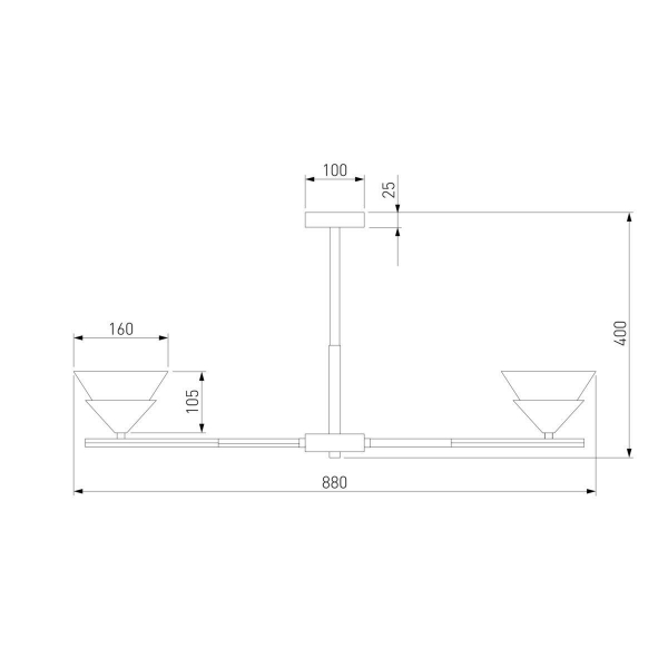 Потолочная люстра Eurosvet Rylee 70138/8 хром