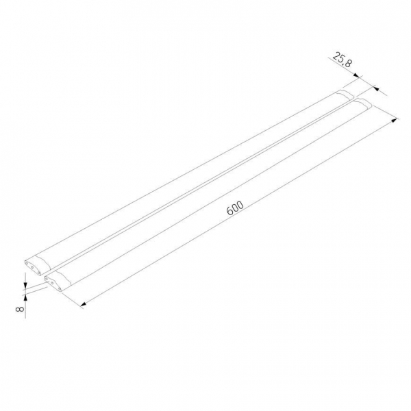 Мебельный светодиодный светильник Elektrostandard Kit Led Stick LTB75 12W 4000K a053403