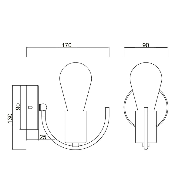 Бра Vele Luce Crea VL6522W01