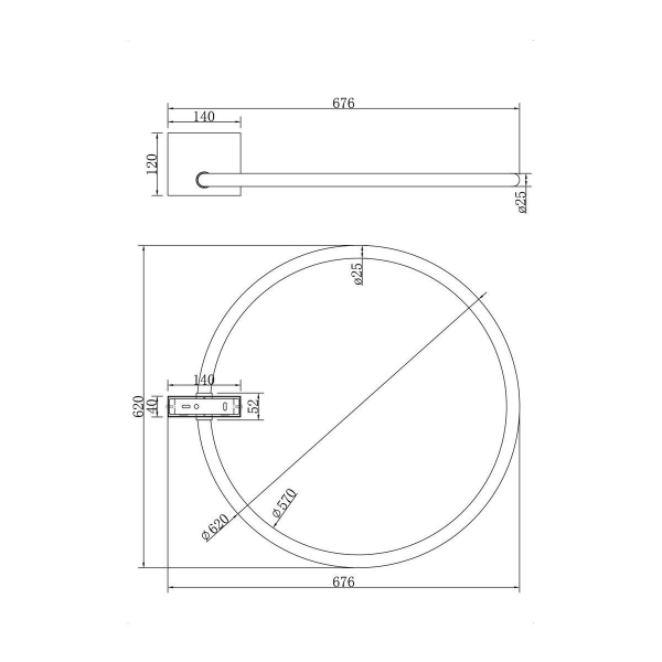 Настенный светильник Maytoni Anillo MOD315CL-L25CH3K