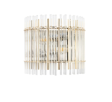 Настенный светильник Crystal Lux Aurelio AP2 Gold+Chrome/Transparent