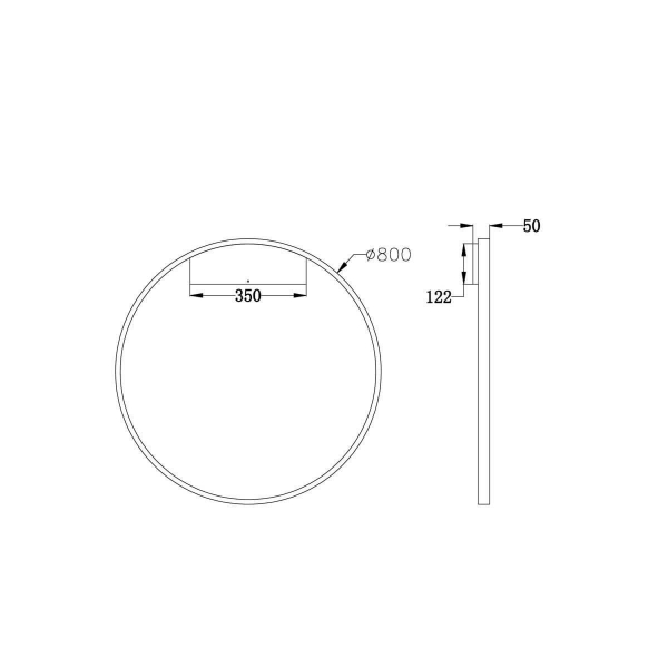 Настенный светильник Maytoni Rim MOD058WL-L50BS4K