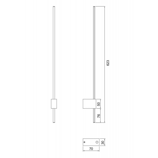 Настенный светильник Maytoni Technical Pars C070WL-L6GB3K