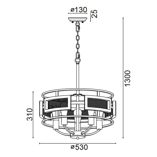 Подвесная люстра Vele Luce Legion VL6272P05