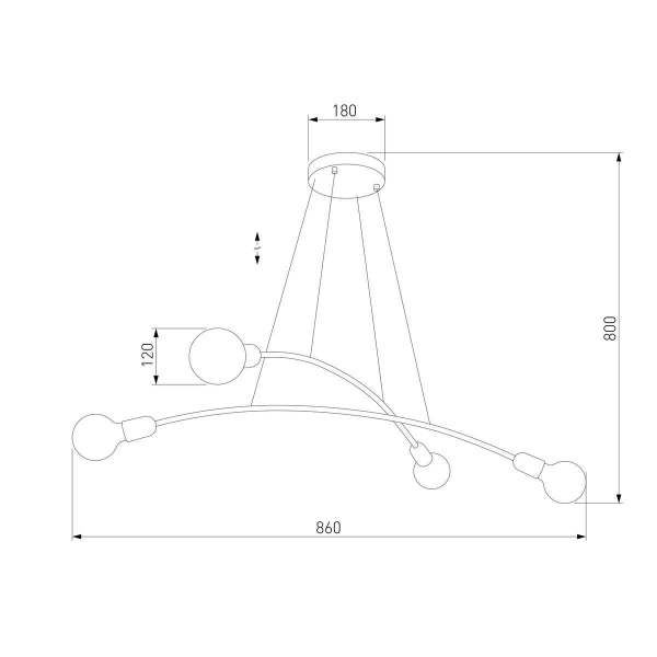 Подвесная люстра TK Lighting 2727 Helix Gold