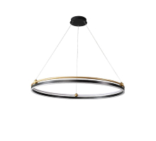 Подвесная люстра Crystal Lux FERNANDO SP88W LED D1000 BLACK/GOLD