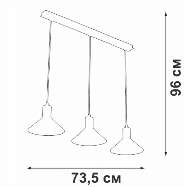 Подвесная люстра Vitaluce V3788-1/3S