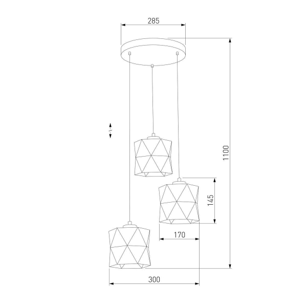 Подвесная люстра TK Lighting 3250 Siro White