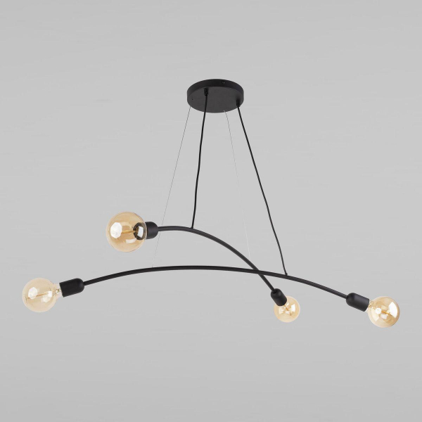 Подвесная люстра TK Lighting 2724 Helix Black