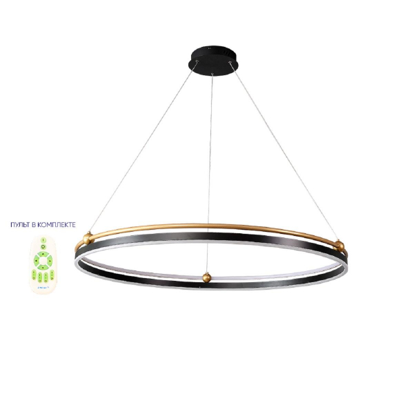 Подвесная люстра Crystal Lux FERNANDO SP88W LED D1000 BLACK/GOLD