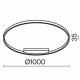 Подвесной светодиодный светильник Maytoni Rim MOD058PL-L54WK