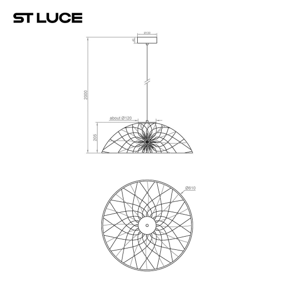 Подвесной светодиодный светильник ST Luce Bound SL6016.603.01