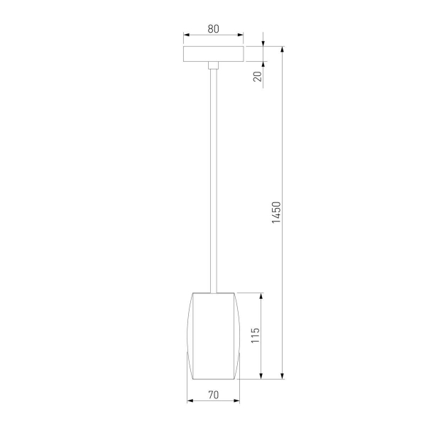 Подвесной светодиодный светильник Eurosvet Bonaldo 50246/1 Led хром