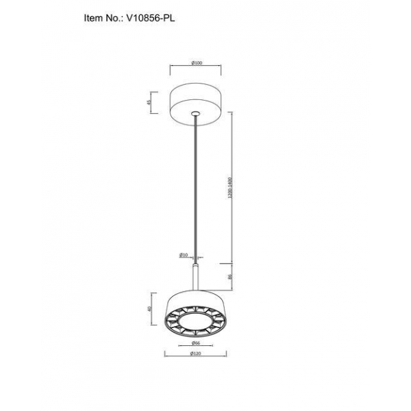 Подвесной светодиодный светильник Moderli Luma V10856-PL