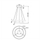 Подвесной светодиодный светильник Maytoni Rim MOD058PL-L55BSK