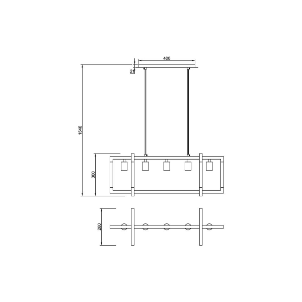 Подвесной светильник Vele Luce Palermo VL5023P05