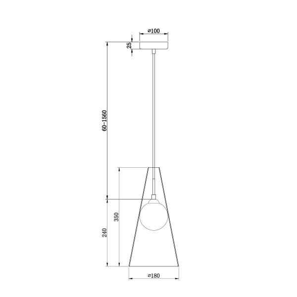 Подвесной светильник Freya Toper FR5389PL-01BS