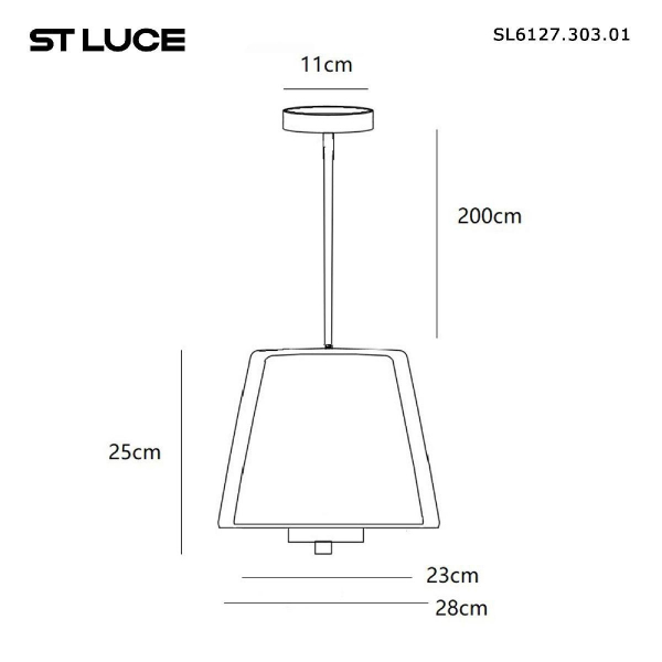 Подвесной светодиодный светильник ST Luce Pandora SL6127.303.01