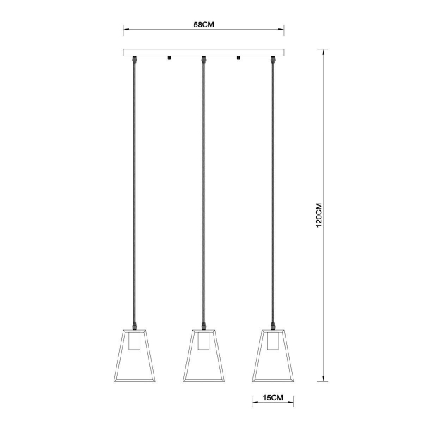 Подвесной светильник Arte Lamp Brussels A8030SP-3WH